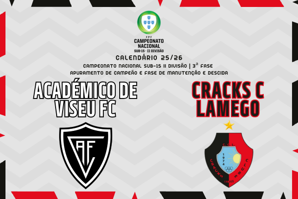 Campeonato Nacional Sub15 - 3ª Fase Sorteada